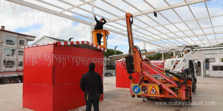 Menteşe Kent Meydanı’nda buz paten pisti açılıyor