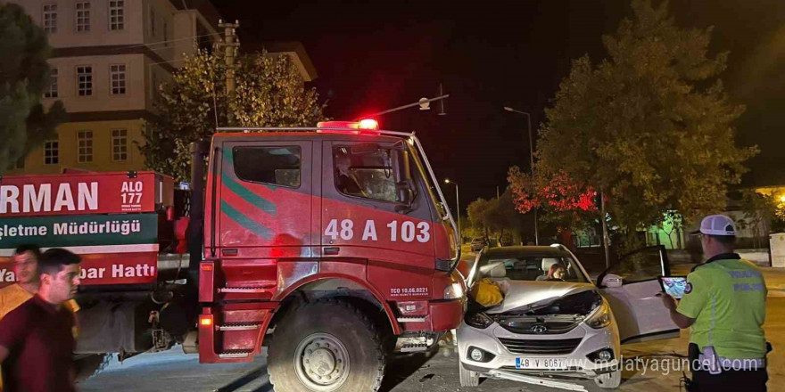 Menteşe’de trafik kazası: 1 yaralı