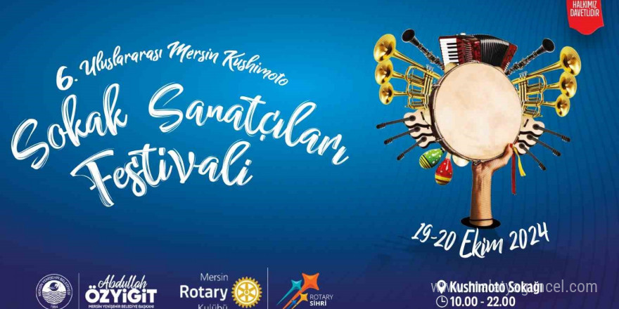 Mersin ’Kushimoto Sokak Sanatçıları Festivali’ ile renklenecek