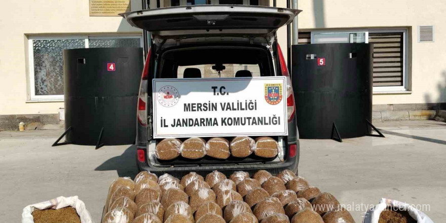 Mersin’de 455 kilo kaçak tütün ele geçirildi