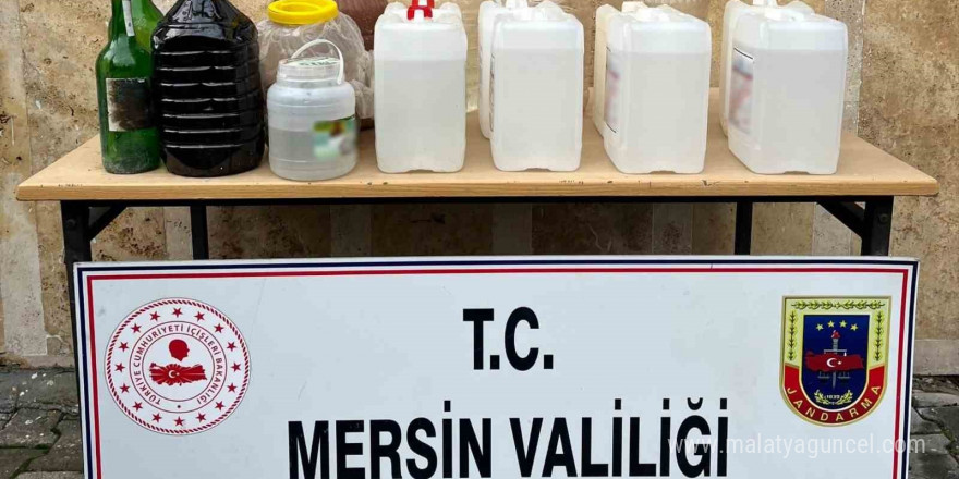 Mersin’de 85 litre sahte içki ele geçirildi