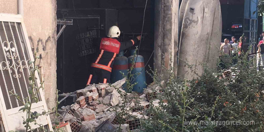 Mersin’de boya atölyesinde patlama: 1’i ağır 3 yaralı