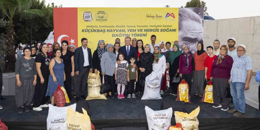 Mersin’de ’Hadi Gel Köyümüze Destek Verelim’ projesinde çarklar dönmeye başladı