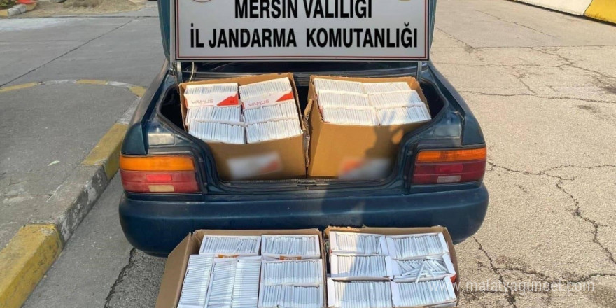 Mersin’de kaçak makaron operasyonu: 4 gözaltı