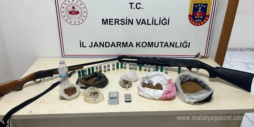 Mersin’de kaçak makaron ve uyuşturucu operasyonu: 4 gözaltı