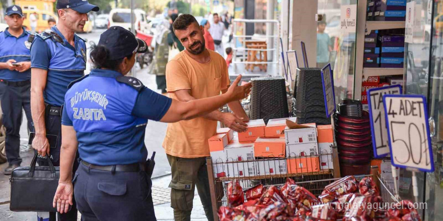 Mersin’de kaldırım işgallerine izin verilmiyor