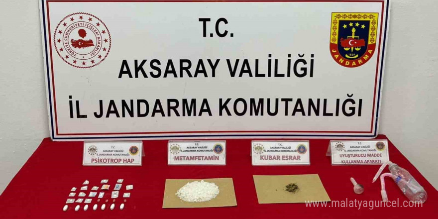 Mersin’den Aksaray’a uyuşturucu sevkiyatını jandarma engelledi