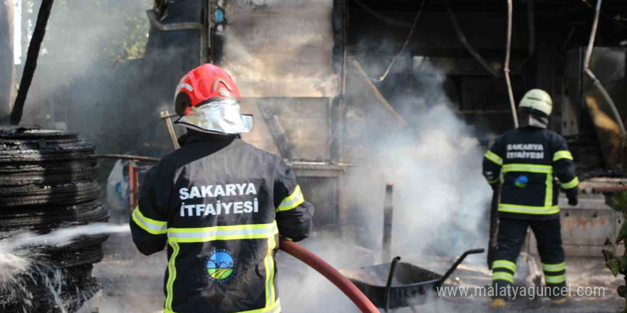 Mesire alanındaki mutfak alev alev yandı