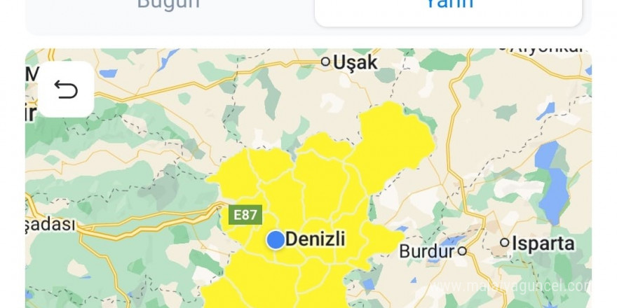 Meteoroloji Denizli’yi kuvvetli rüzgar ve fırtınaya karşı uyardı