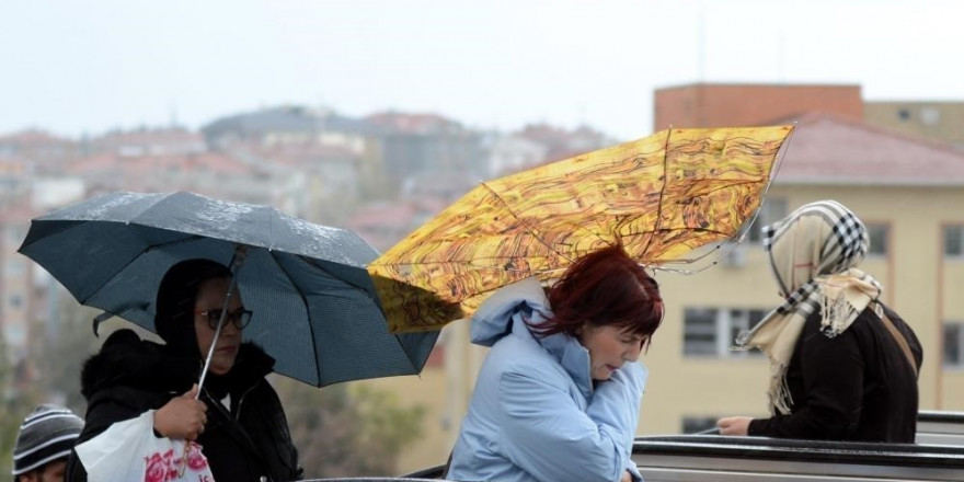 Meteorolojiden kuvvetli rüzgar ve fırtına uyarısı