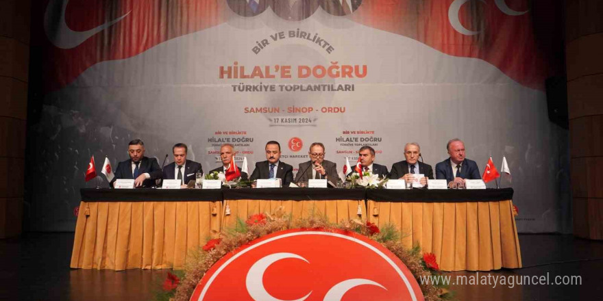 MHP’nin ‘Bir ve Birlikte Hilale Doğru Türkiye Toplantıları’ Samsun’da gerçekleşti