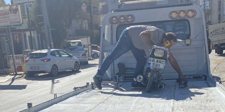 Milas’ta trafiği tehlikeye düşürmüştü, cezası kesildi