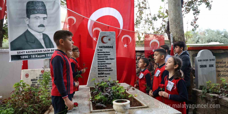 Milli mücadele kahramanı Saim Bey, şehadetinin 104. yılında kabri başında anıldı