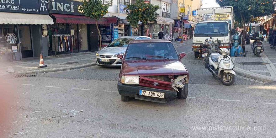 Motosiklet kazasında sürücü yaralandı