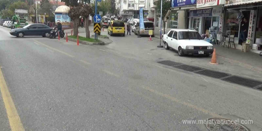 Motosiklete çarpıp kaçtı: Kaza güvenlik kameralarına yansıdı