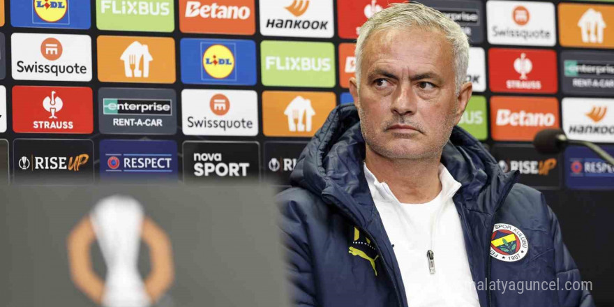 Mourinho: 'Yarın iyi bir maç olması için her koşul var'