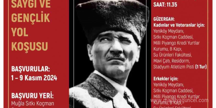 MSKÜ 31’inci Atatürk’e Saygı Gençlik Yol koşusu Pazar günü