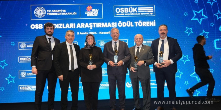 MTOSB’ye ‘En çok katkı veren OSB’ ödülü