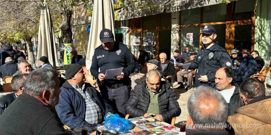 Mucur’da polis ekiplerinden ’dolandırıcılık’ bilgilendirmesi