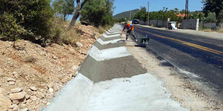 Muğla Büyükşehir Belediyesi 83 kilometre hendek betonu döktü