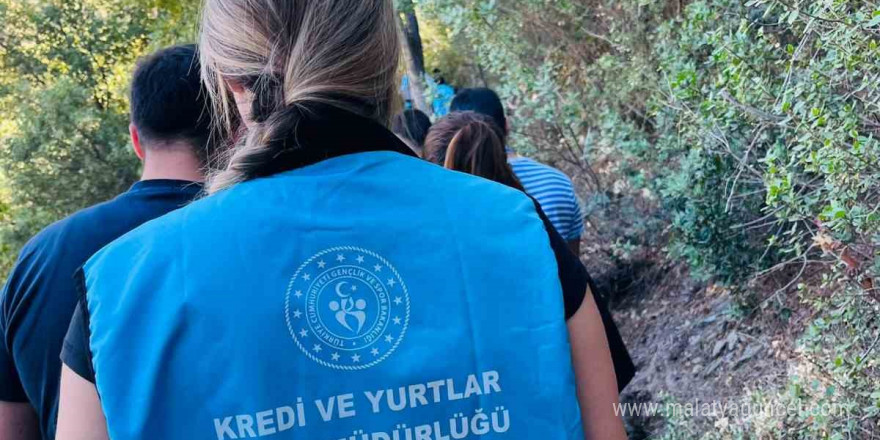 Muğla yurtlarında kalan öğrenciler Gökçeler Kanyonu’nu keşfetti