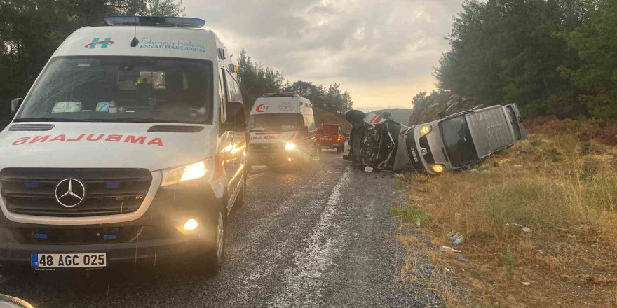 Muğla’da 2 kaza, 1 ölü, 14 yaralı