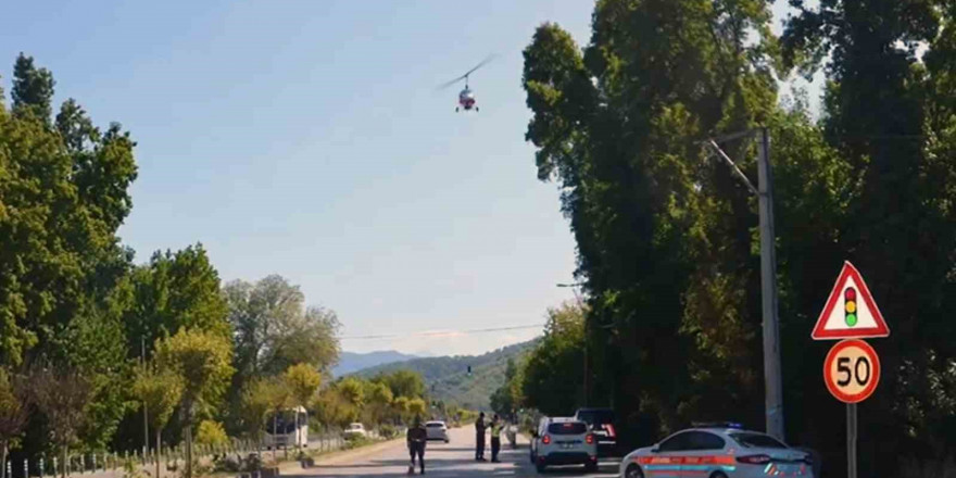 Muğla’da Cayrokepter ile trafik denetimi