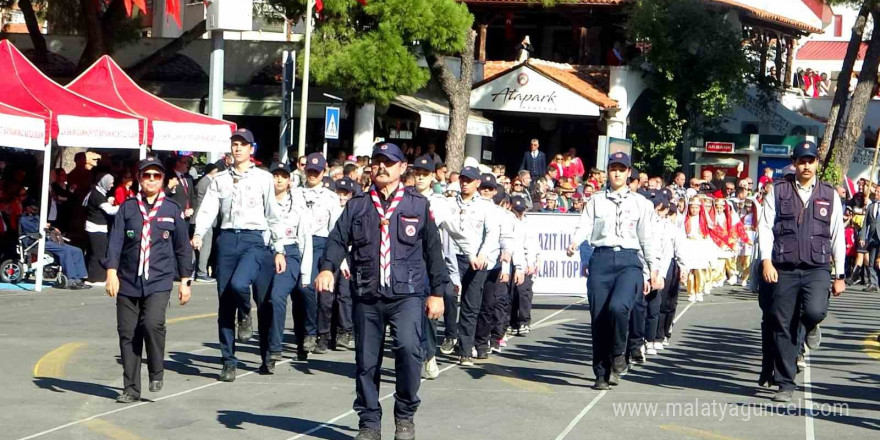 Muğla’da cumhuriyetin 101. yılı coşkuyla kutlandı