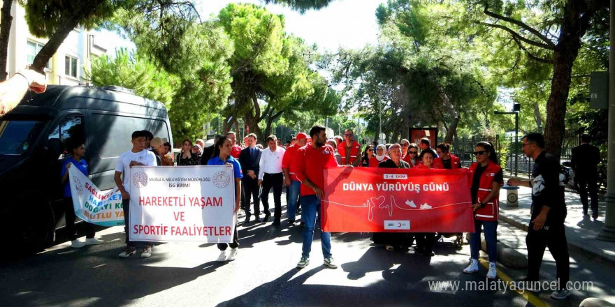 Muğla’da 'Sağlık İçin Harekete Geç' yürüyüşüne yoğun katılım