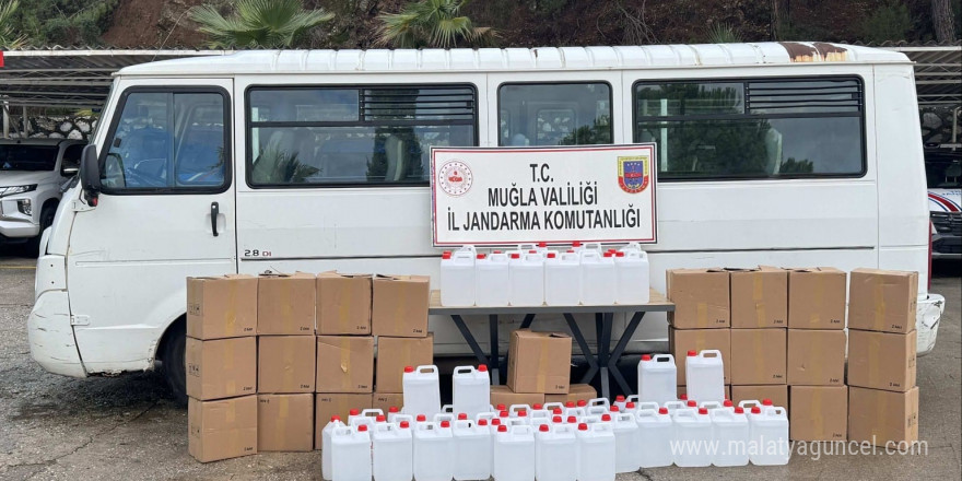 Muğla’da yeni yıl öncesi kaçak etil alkol operasyonu