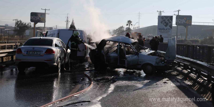 Muğla’da zincirleme kaza: 1’i ağır 7 yaralı