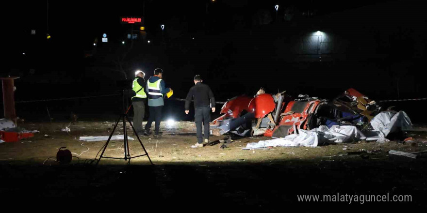 Muğla’daki helikopter kazasının ardından kaza kırım ekipleri olay yerinde inceleme yaptı