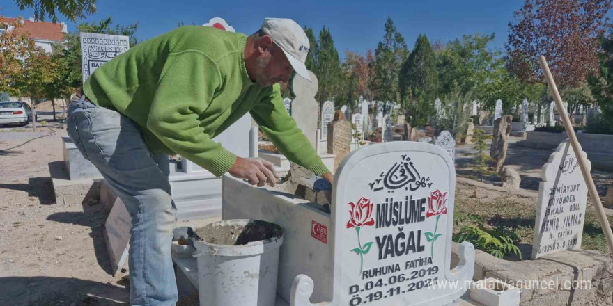 Müslüme’nin mezar taşları yenilendi