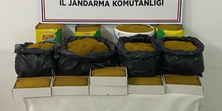 Muş’ta 55 kilo bandrolsüz tütün ele geçirildi