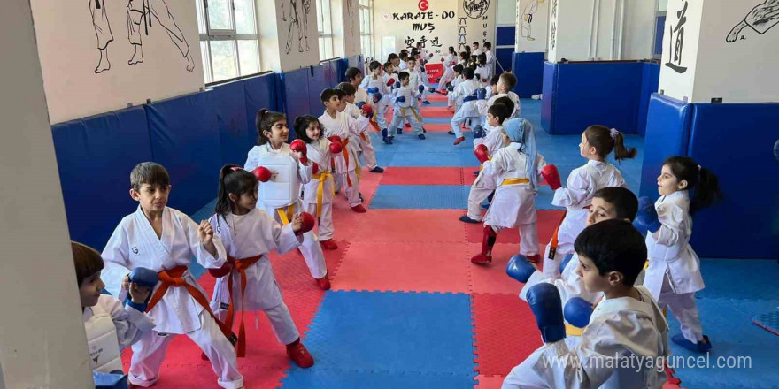 Muş’ta karate kurslarına yoğun ilgi