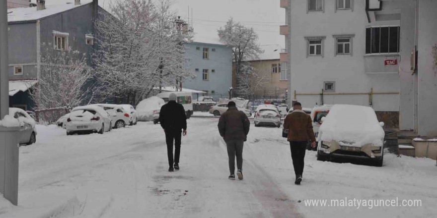 Muş’un Bulanık ilçesinde kar yağışı etkili oldu