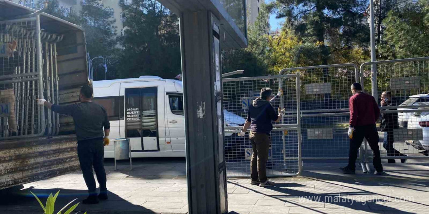 Narin Güran davası öncesi adliye çevresine bariyerler yerleştirildi