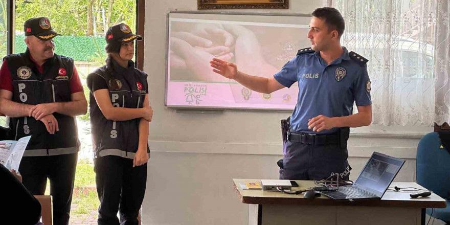 Narko Polislerinden annelere eğitim