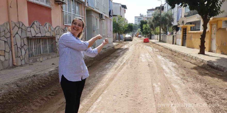 Nazilli Cumhuriyet Mahallesi’nde yol çalışması başlatıldı