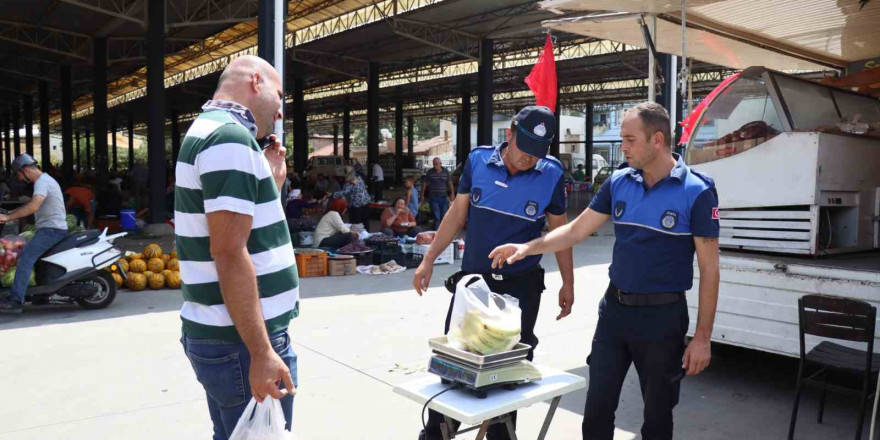 Nazilli zabıta ekiplerinden hassas denetim