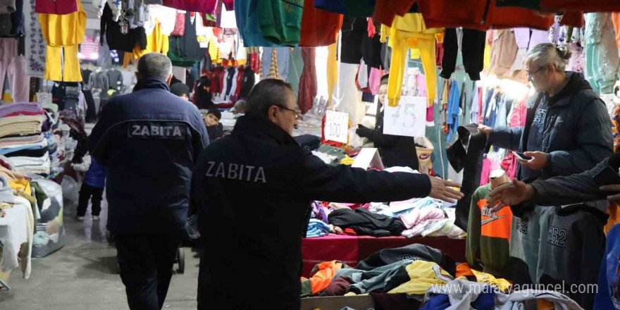 Nazilli zabıtasından Perşembe pazarında örnek davranış