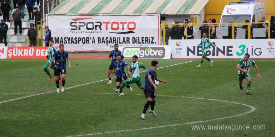 Nesine 3. Lig: Amasyaspor: 1 - Fatsa Belediyespor: 1