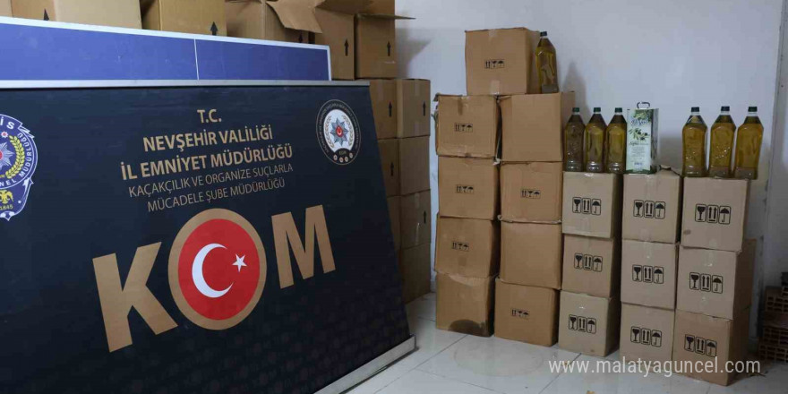 Nevşehir’de sahte zeytin yağı operasyonu genişledi: Bin litre daha sahte zeytinyağı ele geçirildi