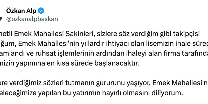 Odunpazarı Belediye Başkan Adayı Özkan Alp’ten ’32 derslikli okul’ müjdesi