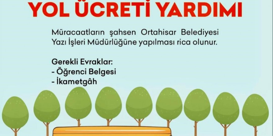 Öğrencilere ulaşım desteği