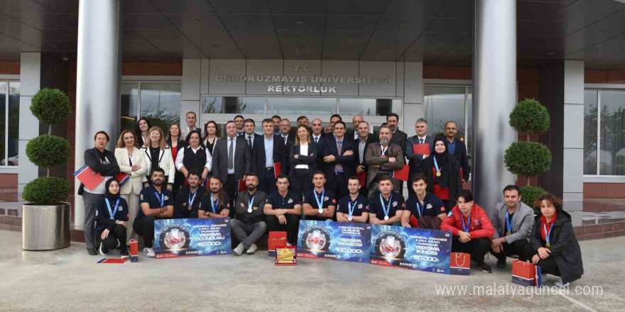 OMÜ’ye gurur yaşatan akademisyen ve öğrencilere teşekkür belgesi