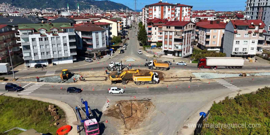 Ordu Büyükşehir Belediyesi’nden kavşak çalışması