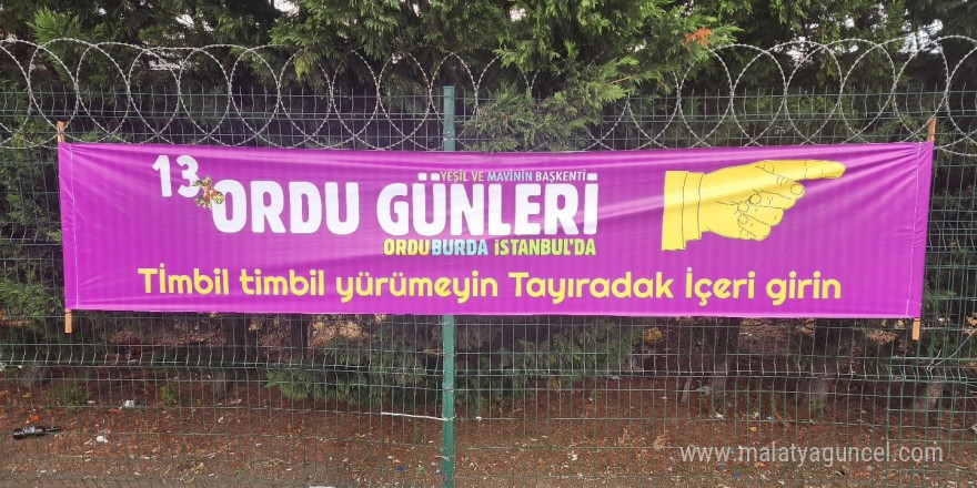 Ordu Tanıtım Günleri’nde ilginç pankartlar: ’Aurdan gidili’