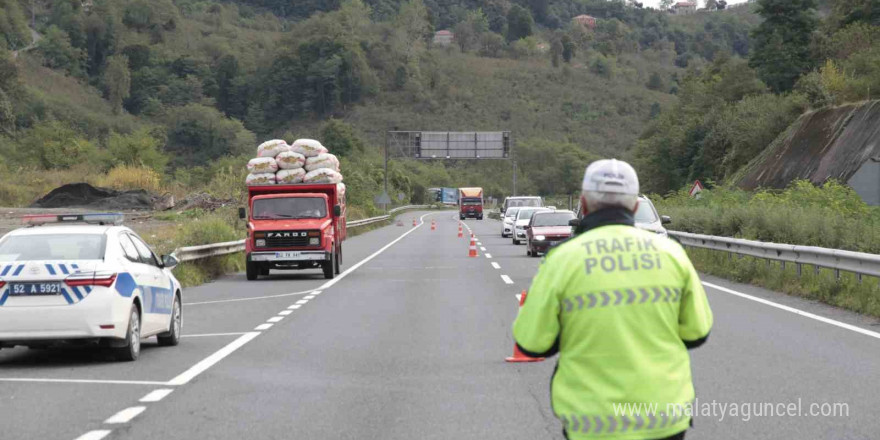 Ordu’da bir haftada 12 binden fazla araç ve sürücüsü denetlendi