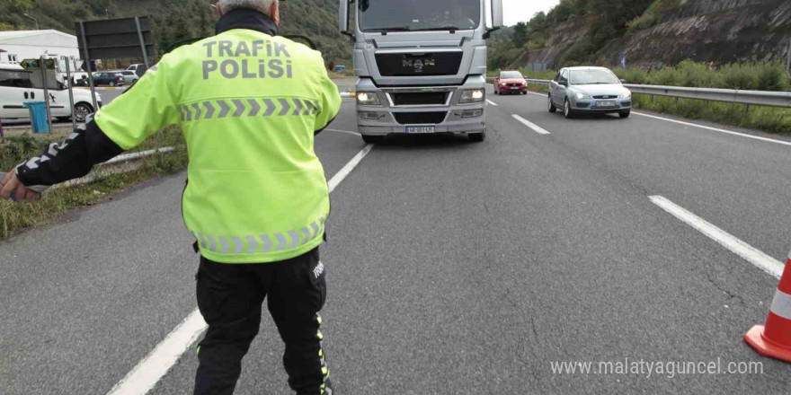 Ordu’da bir haftada yaklaşık 16 bin araç ve sürücüsü denetlendi